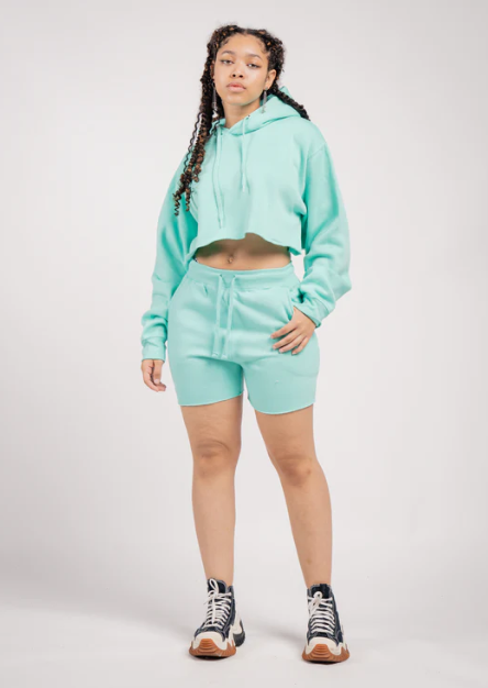 Crop Top & Sweat Short Set