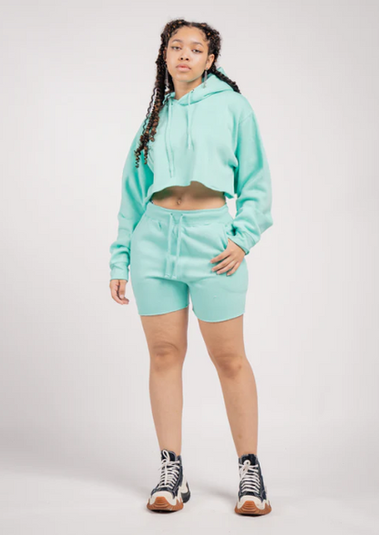 Crop Top & Sweat Short Set