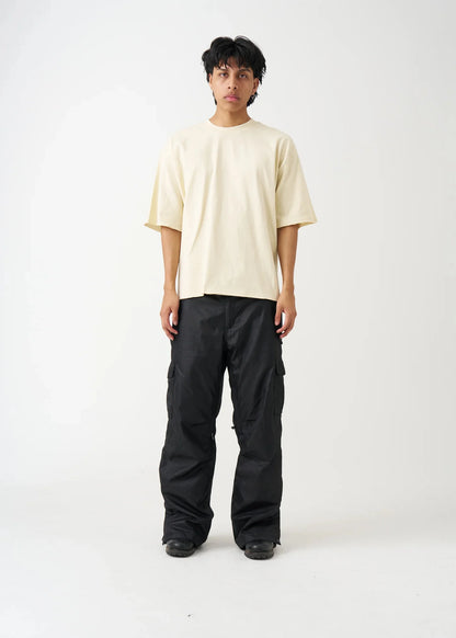 7 OZ Raw Edge Oversized Cropped T-Shirt