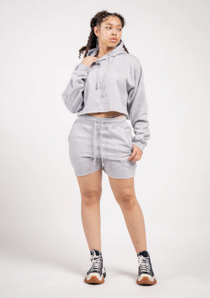 Crop Top & Sweat Short Set