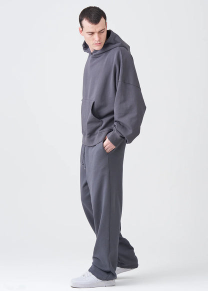 14 OZ Garment Wash French Terry Oversized Boxy Distressed Fleece Sweatsuit