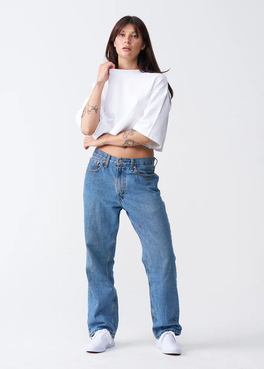 10 OZ Oversized French Terry Garment Dyed Crop Top T-shirt