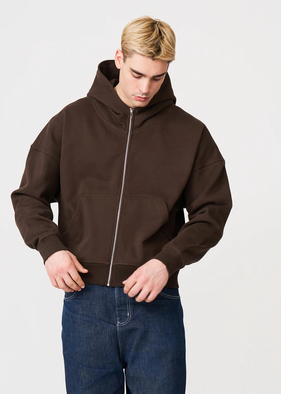 Oversized Heavyweight Zip Up Hoodie