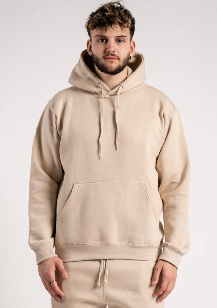 Beige Heavy Blend Hoodie Sweatshirt