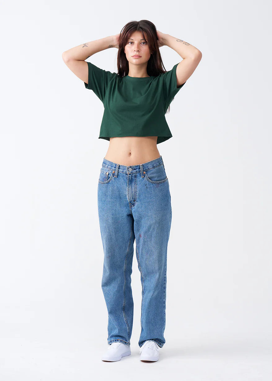 Combed Cotton Crop Top T-Shirt (XX-Large+)