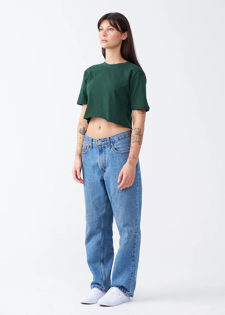 Combed Cotton Crop Top T-Shirt (XX-Large+)