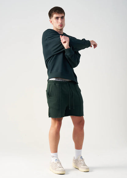 3D Raw Edge Fleece Sweatshorts