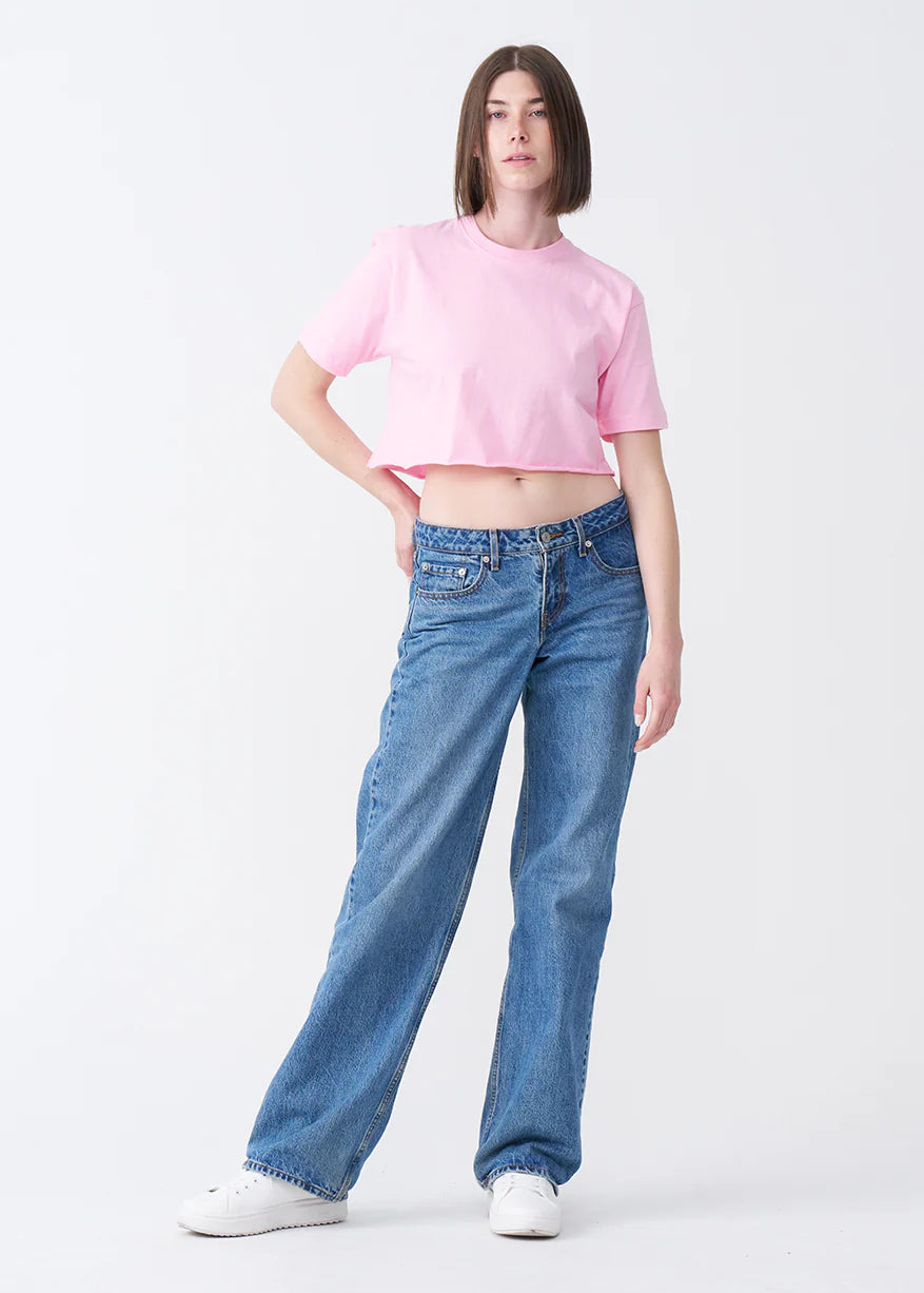 Combed Cotton Crop Top T-Shirt (XX-Large+)