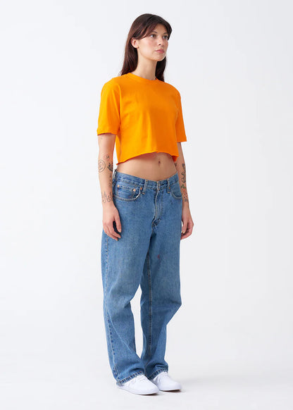 Combed Cotton Crop Top T-Shirt (XX-Large+)