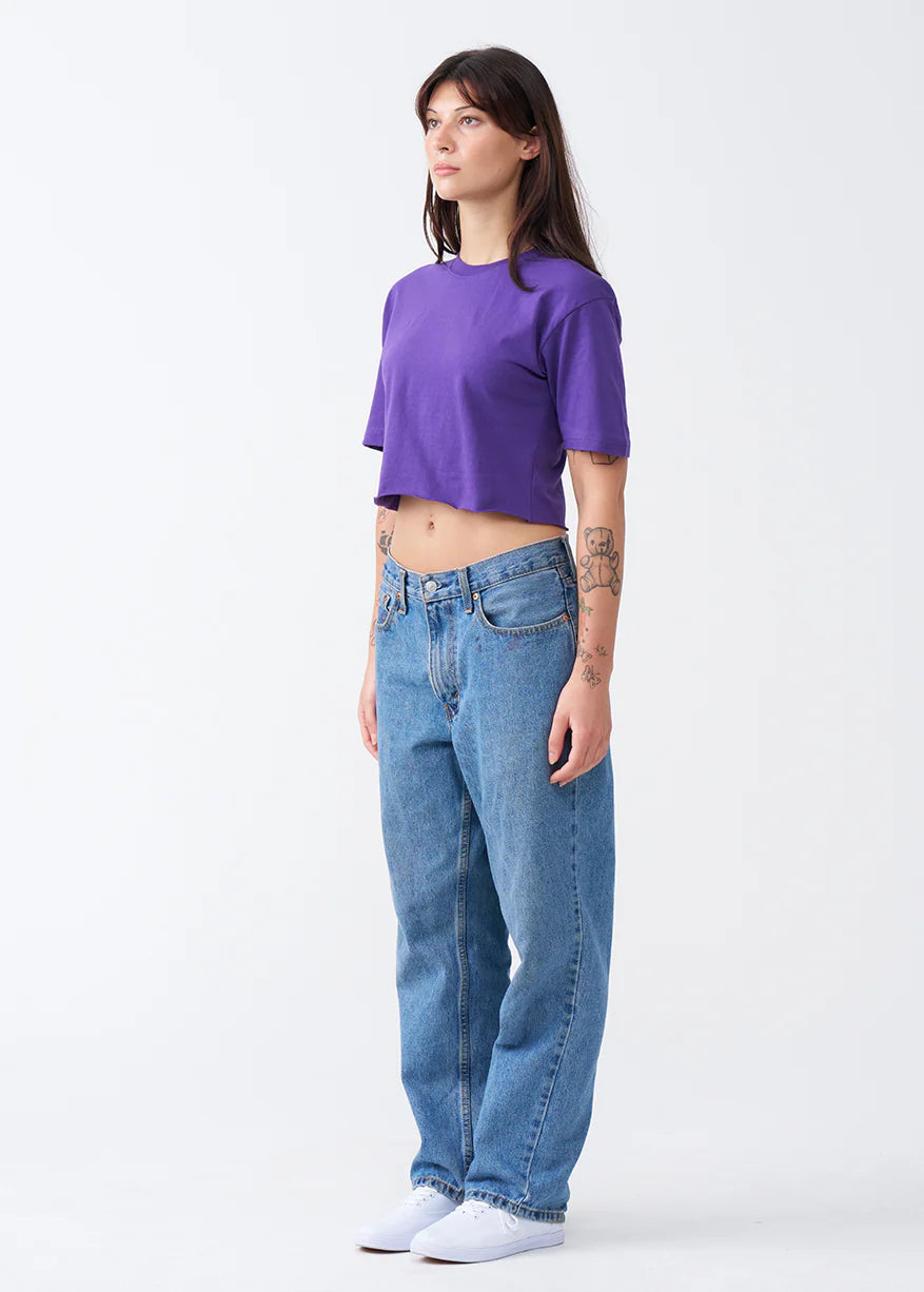 Combed Cotton Crop Top T-Shirt (XX-Large+)