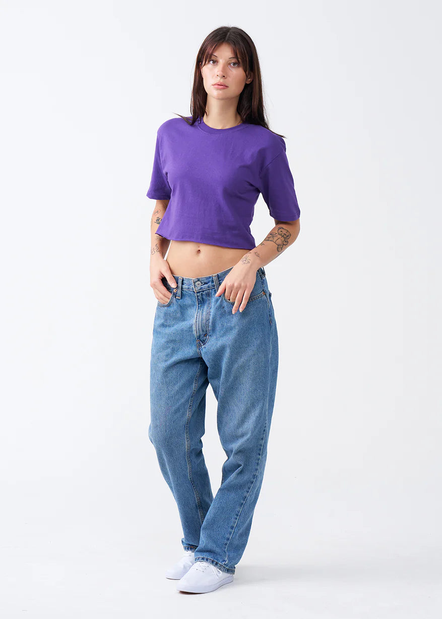 Combed Cotton Crop Top T-Shirt (XX-Large+)