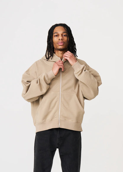 Oversized Heavyweight Zip Up Hoodie