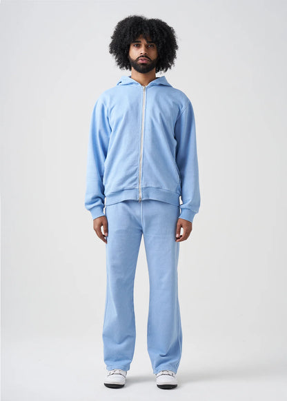 14 Ounce Two-Way Zip Garment Dyed French Terry Sweatsuit