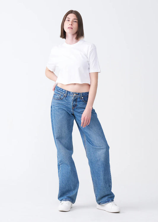 Combed Cotton Crop Top T-Shirt