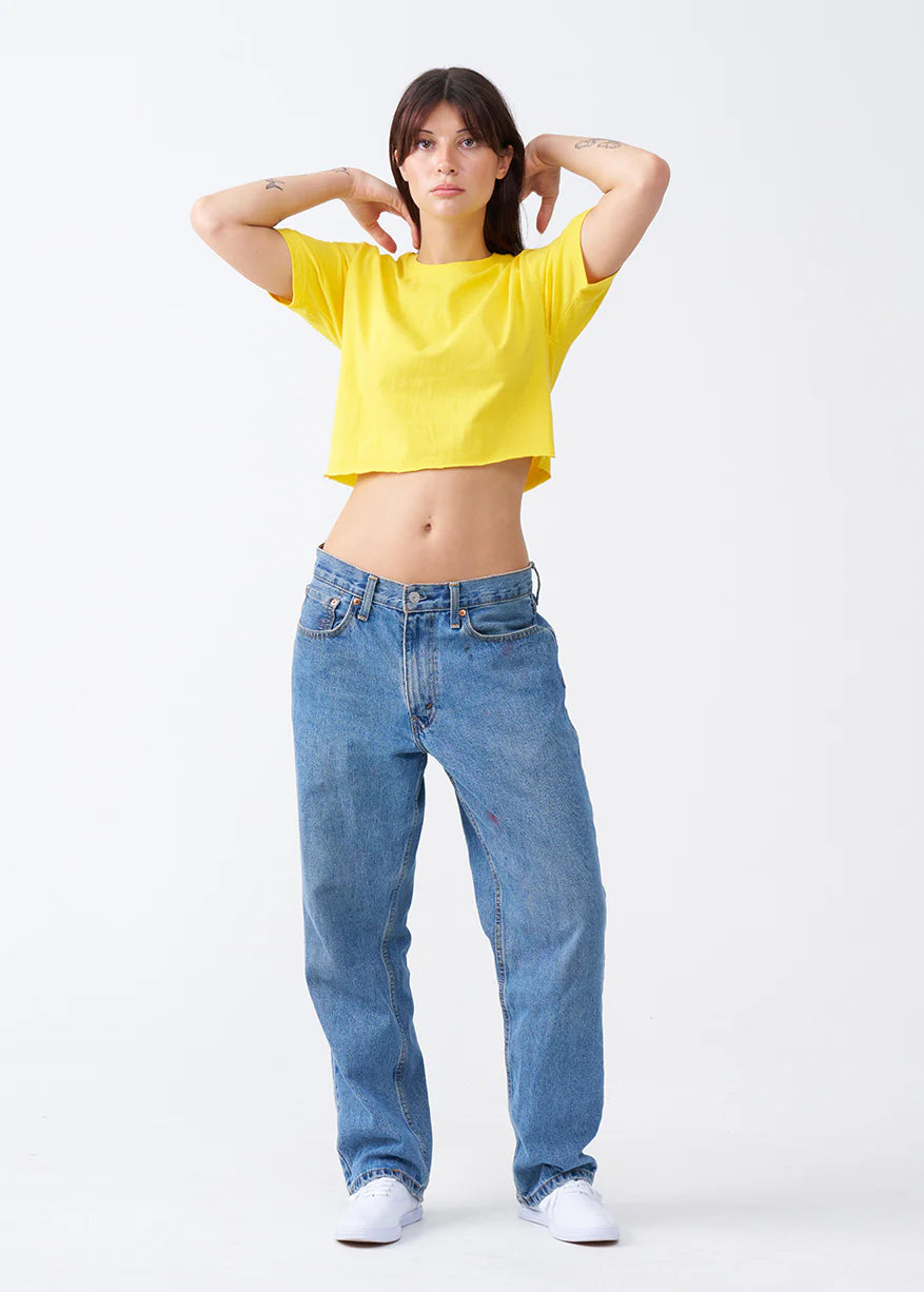 Combed Cotton Crop Top T-Shirt (XX-Large+)