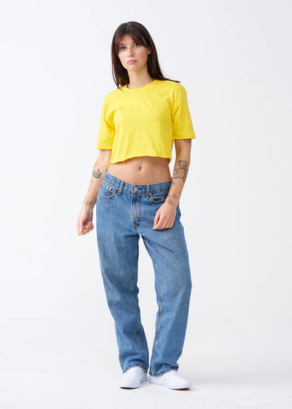 Combed Cotton Crop Top T-Shirt (XX-Large+)